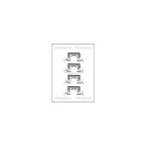 Монтажный комплект тормозных колодок TRISCAN 8105 101658 передняя ось - Фото 1