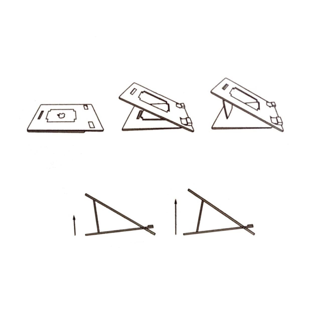 Підставка для ноутбука GALPADA Дерев'яна портативна, фото №2