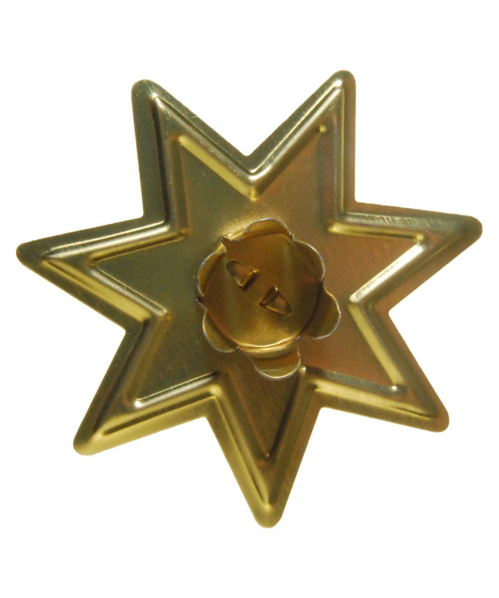 Підсвічник Standing Table Candle Holder Star Набір 10 для ялинкових свічок Зірка Золотий, фото №2