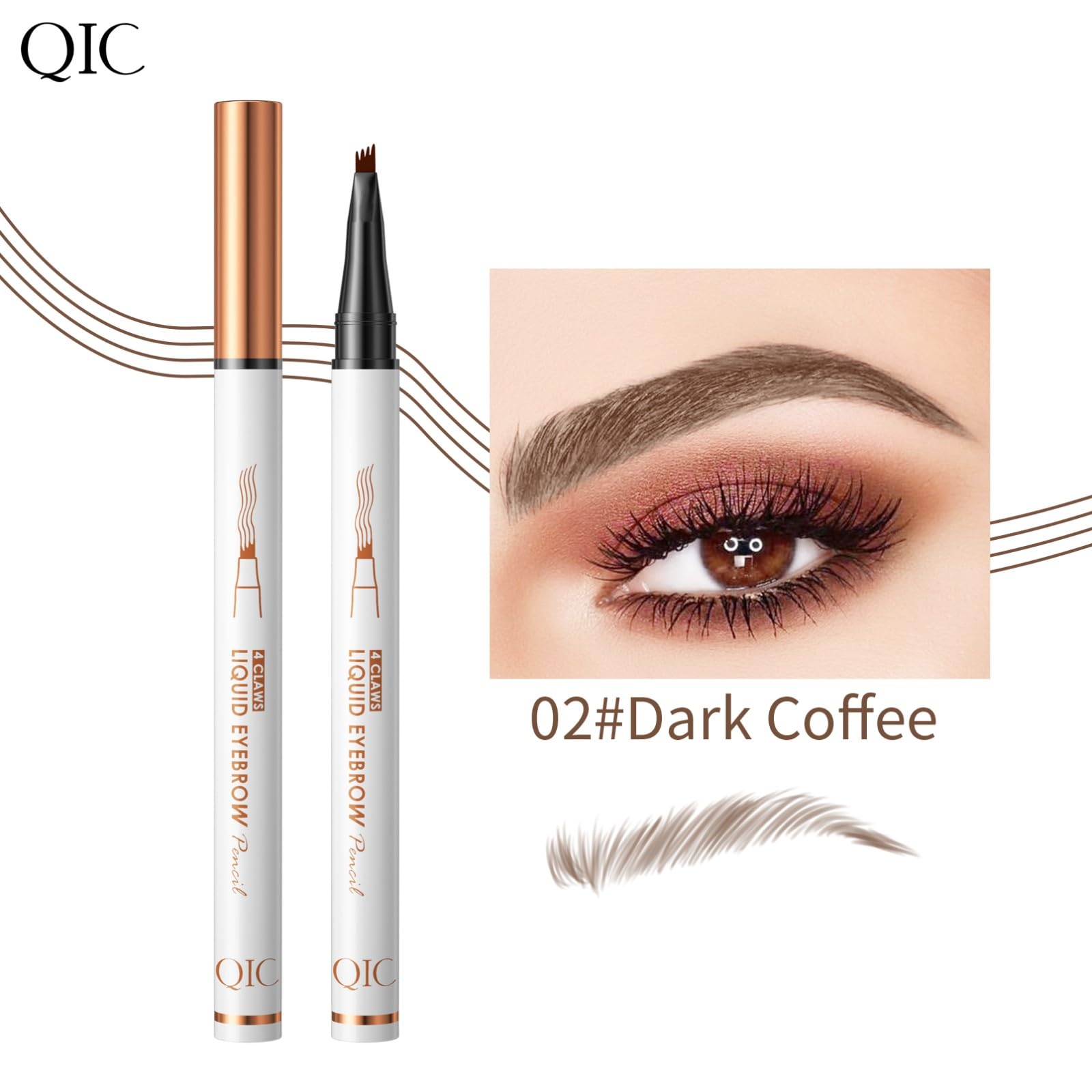 Олівець для брів Microblading Quadruple Forked Liquid Водостійкий, фото №2 Олівець для брів Microblading Quadruple Forked Liquid Водостійкий, фото №2