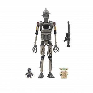 Набір фігурок Deluxe The Mandalorian (масштаб 9,5 см) Star Wars The Vintage Collection IG-12, Grogu & Anzellan - Фото 1