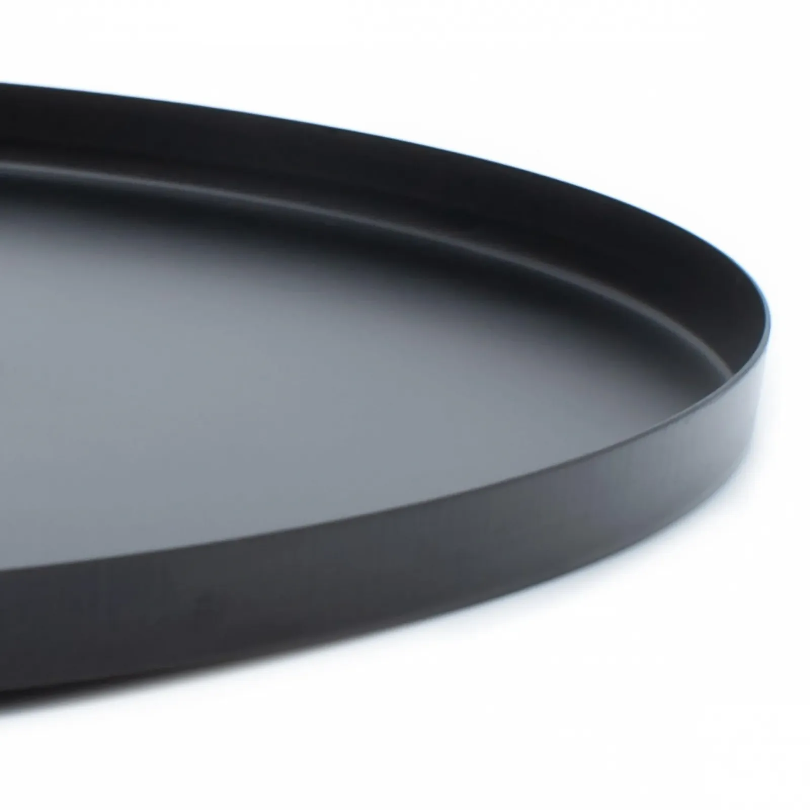 Декоративний металевий піднос, Чорний, 30 см, фото №3 Декоративний металевий піднос, Чорний, 30 см, фото №3