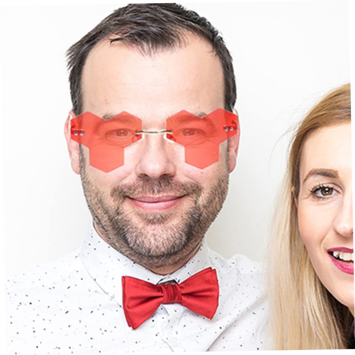 Сонцезахисні окуляри Набір 4 шт. PACKOVE Великі Без оправи Різнокольорові лінзи, Асорті кольори, фото №8