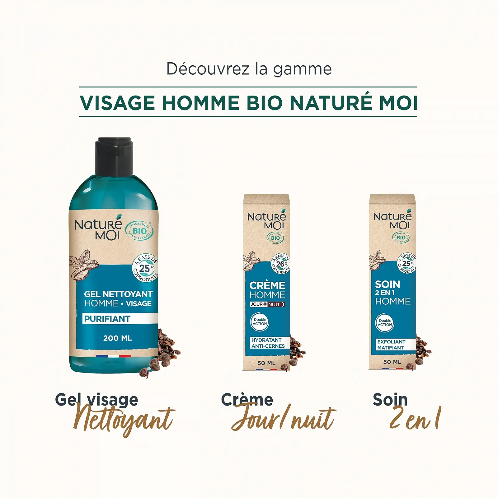 Крем для обличчя чоловічий Naturé Moi Cascara Organic 50 мл, фото №6