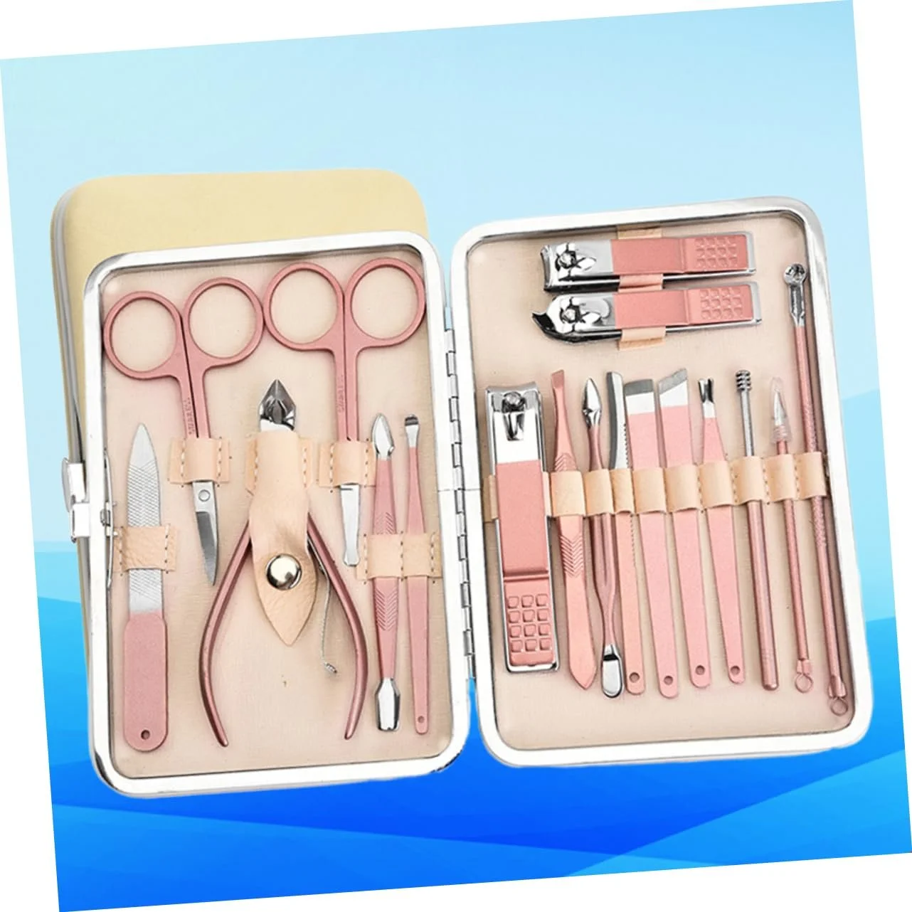 Набор кусачек для ногтей PACKOVE 18 шт. Металлические Розовый, фото №8 Набор кусачек для ногтей PACKOVE 18 шт. Металлические Розовый, фото №8