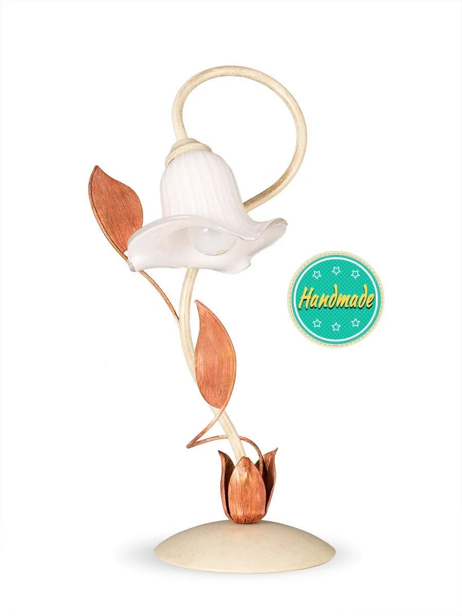 Настільна лампа Florentine 403627/2 Floral 1xE14 Античний білий, фото №2