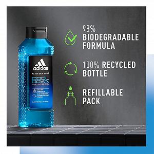 Гель для душа adidas Active Skin & Mind Cool Down мужской 400 мл synthetic.ua - Фото 1