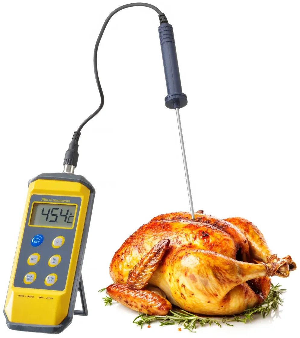 Цифровой термометр с зондом Hendi HACCP 271407 Желтый, фото №6 Цифровой термометр с зондом Hendi HACCP 271407 Желтый, фото №6