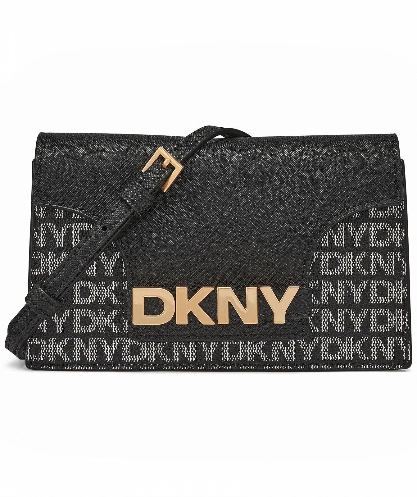 Гаманець DKNY Avril Жіночий Чорний Логотип/Чорний, One Size, Клатч, фото №1