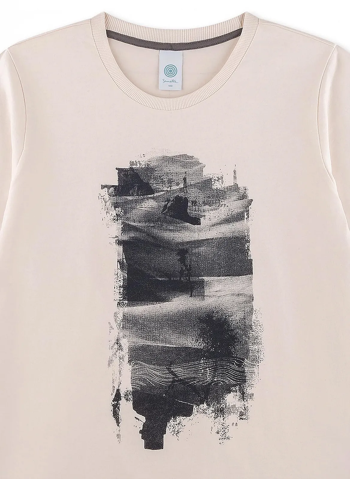 Комплект піжамний Sanetta для хлопчиків, бежевий, фото №3