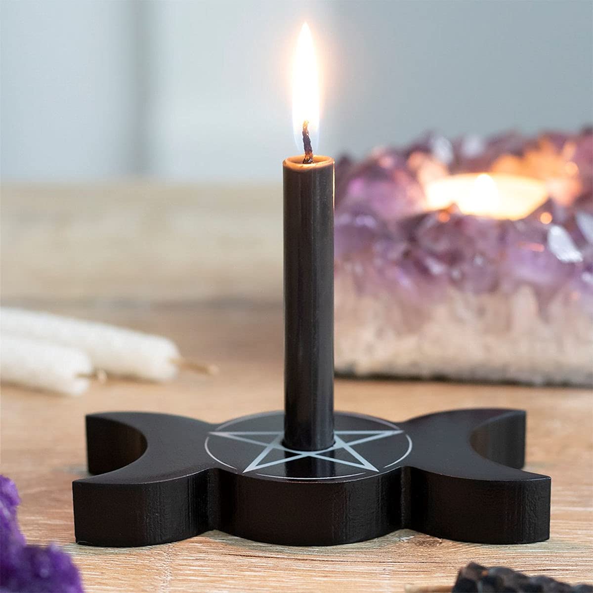 Подсвечник Triple Moon Mini Black, фото №2