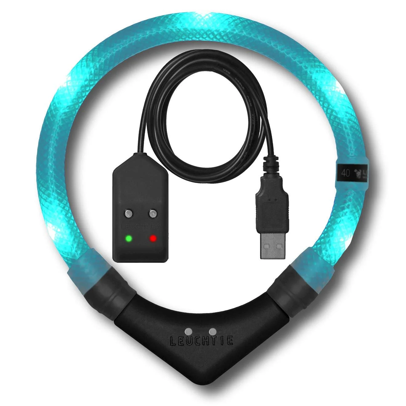 Ошейник светодиодный Leuchtie Premium Easy Charge LED USB Водонепроницаемый, фото №1