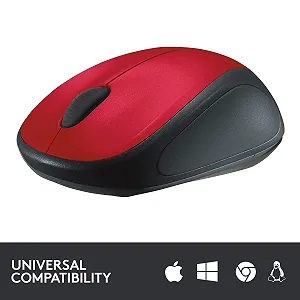 Миша бездротова Logitech M235 1000 dpi червоно-чорна synthetic.ua - Фото 1