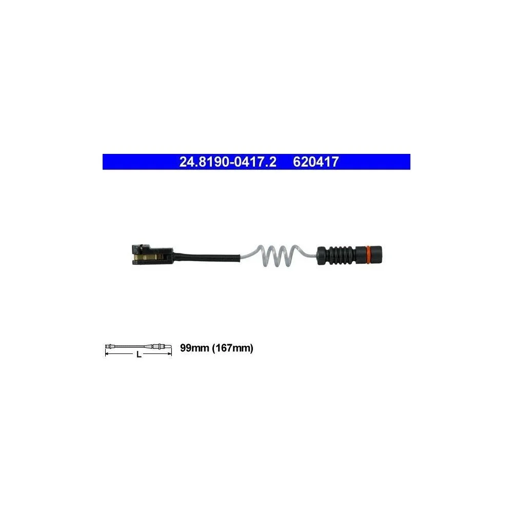Датчик износа тормозных колодок ATE 24.8190-0417.2 для MERCEDES-BENZ VAG, фото №1