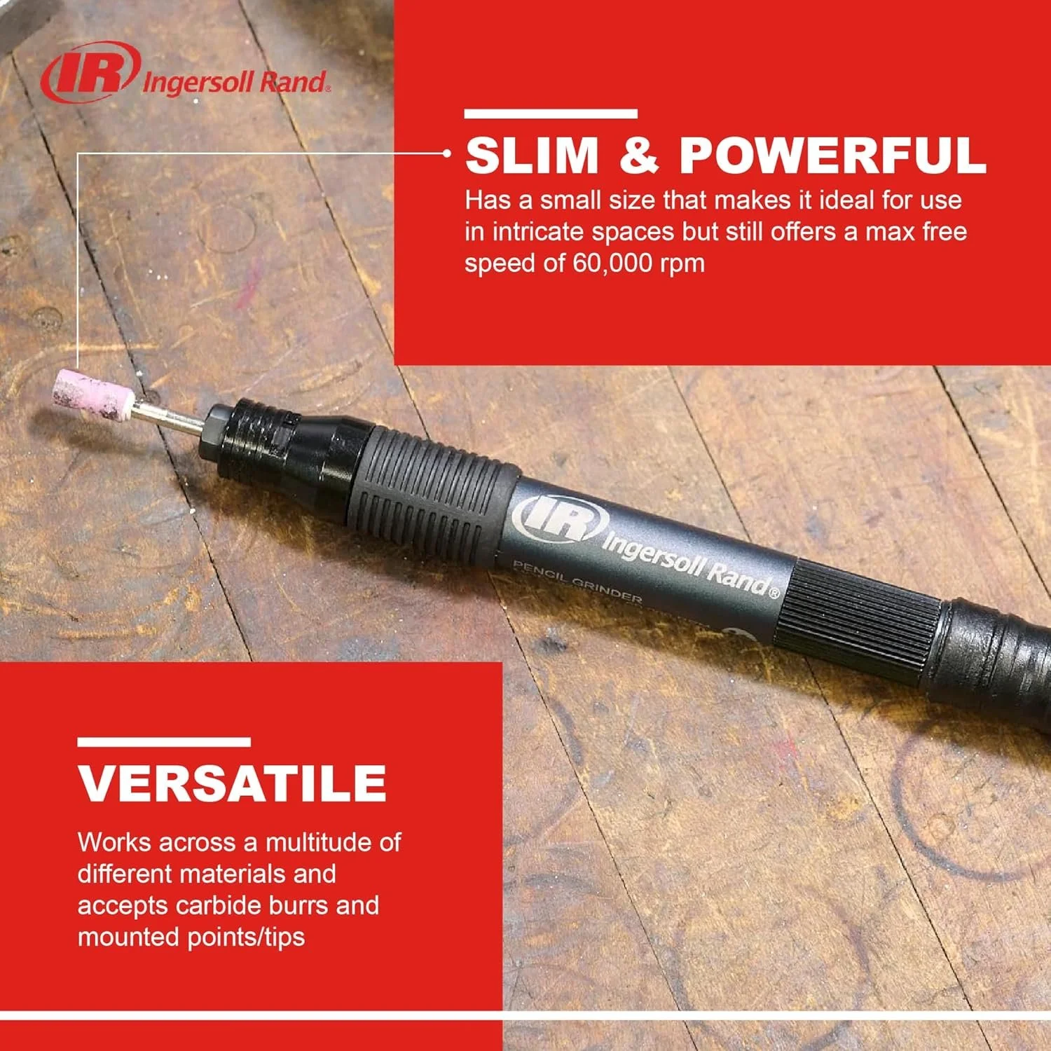 Пнемматична бормашинка Ingersoll Rand 320PG Чорна, фото №3