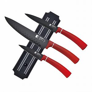 Набор кухонных ножей BERGNER Classic 4 предмета: мясной, хлебный пилочный, для выкапывания и многоцелевой - Фото 1