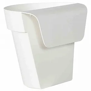 Кашпо EURO 3 PLAST Up з автополивом 25 см Білий synthetic.ua - Фото 1