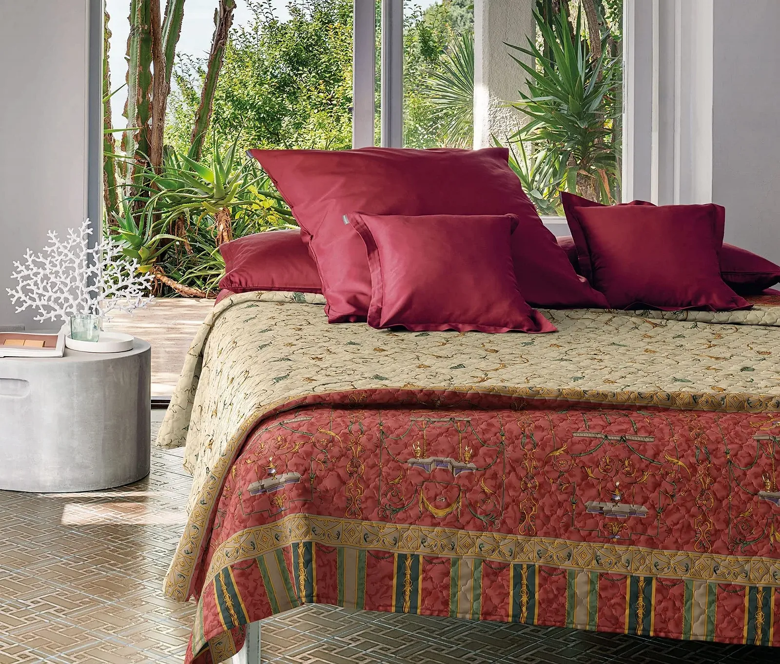 Покрывало Bassetti Oplontis Хлопок Красный 240 x 255 см, фото №2