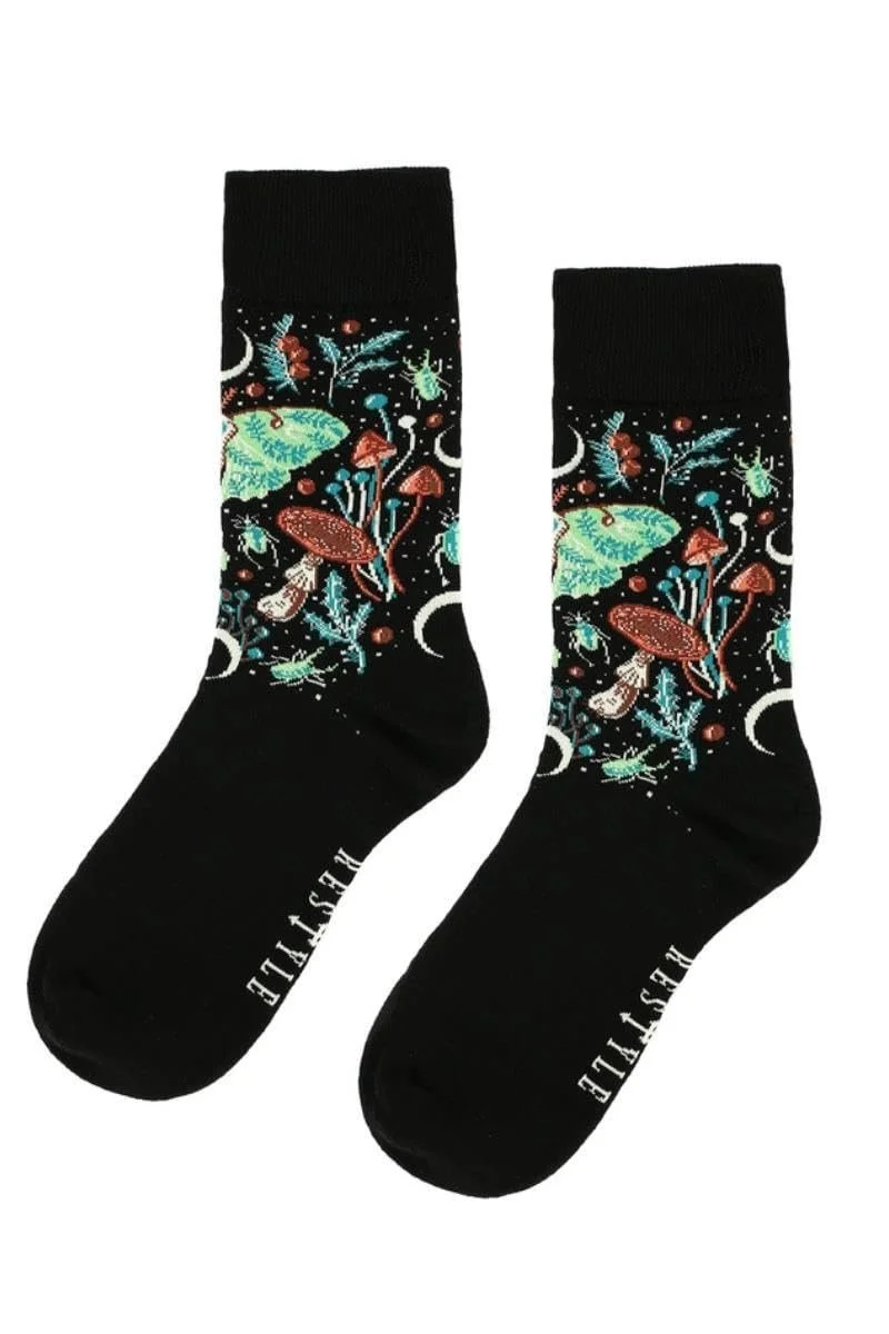 Шкарпетки Restyle Autumnal Equinox Jacquard - Готичний візерунок, фото №1