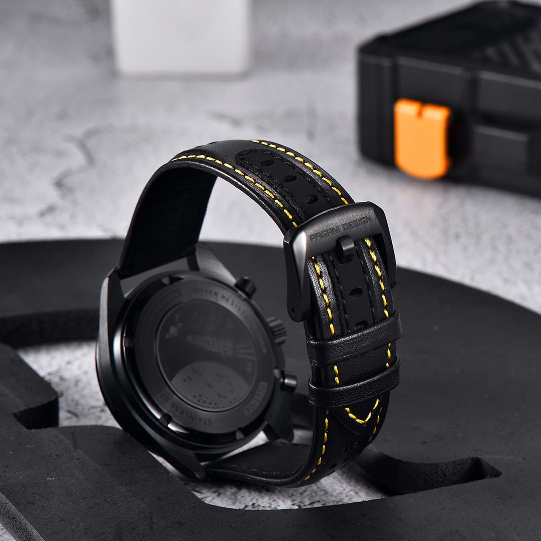 Годинник Pagani Design PD1779 Moon Back Чоловічий Розкішний кварцовий годинник Скелет Спорт Хронограф AR Сапфірове скло, фото №6 Годинник Pagani Design PD1779 Moon Back Чоловічий Розкішний кварцовий годинник Скелет Спорт Хронограф AR Сапфірове скло, фото №6