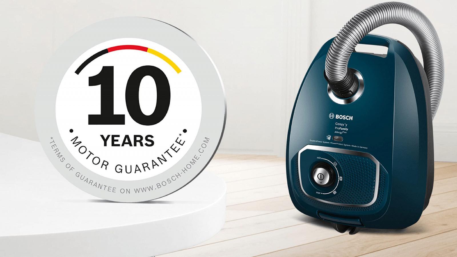 Пилосос Bosch bgls4fam 700W з мішком та фільтром для алергіків, пластик, синій, фото №2