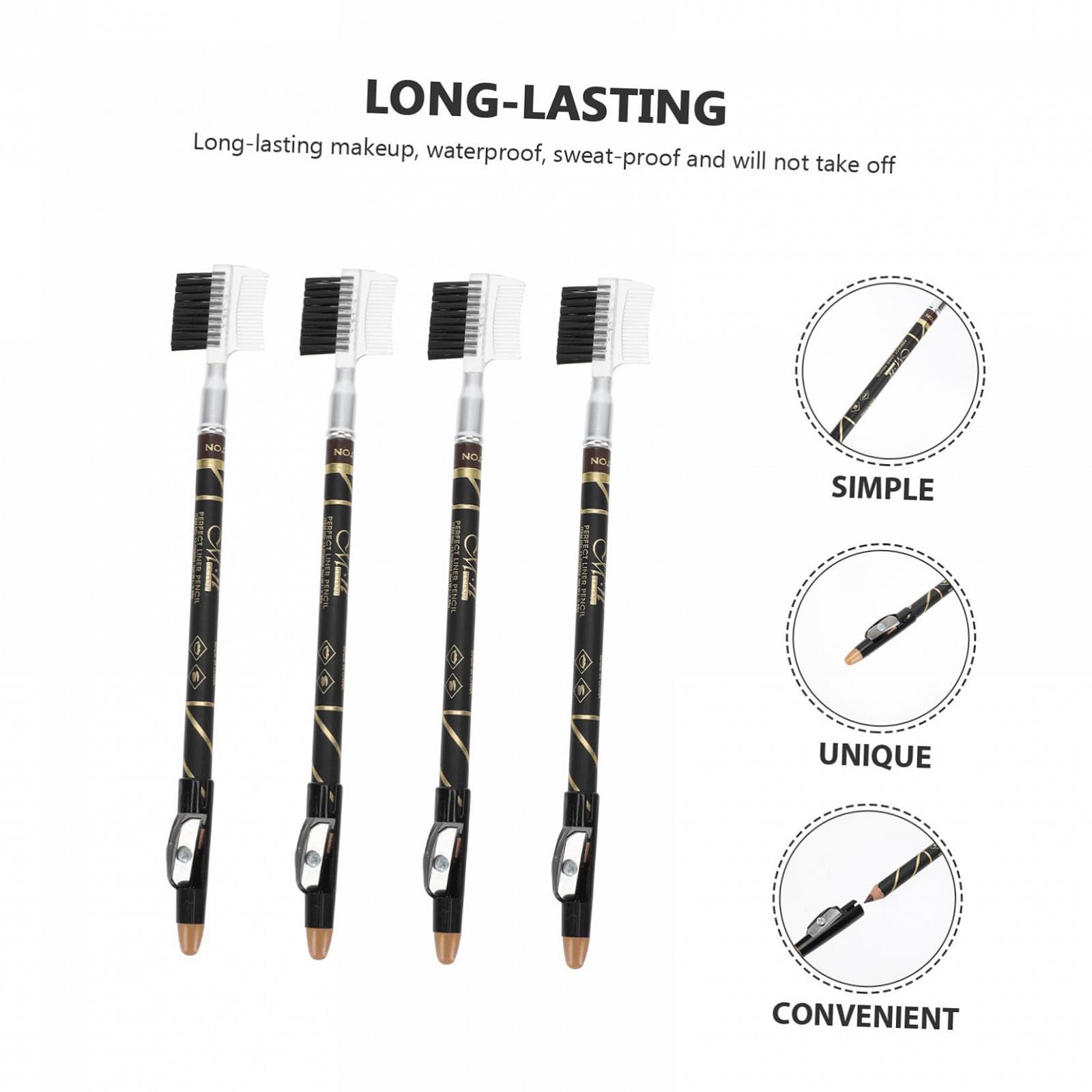 Олівець minkissy 12 Stück Для брів Ейлайнер Сірий Ейлайнер Коричневий Ейлайнер Чорний, фото №5