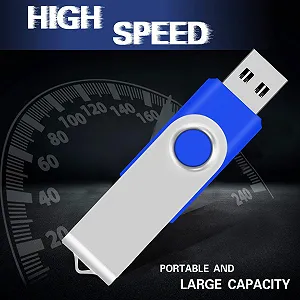 USB-накопичувачі AreTop 1GB USB 2.0 Metal 10 шт. Blue synthetic.ua - Фото 1