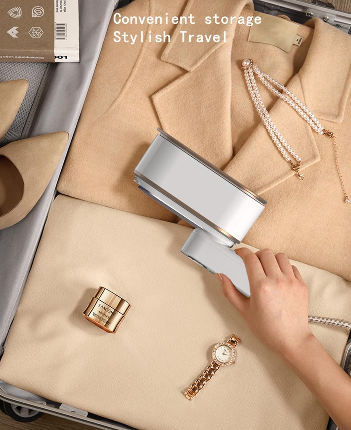 Ручний відпарювач 1200 Вт 150 мл 3 рівні пари портативний складаний, фото №7