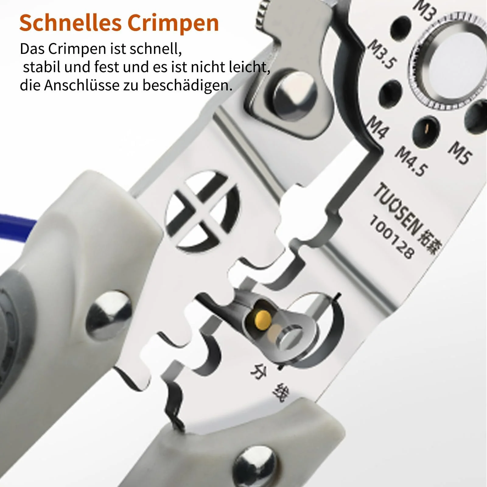 Стриппер многофункциональный Stainless Steel с функцией обжима и резки проводов, фото №7