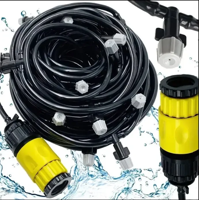 Садовый туманообразователь для беседок Patio Mistcooling система распылитель с 10-метровой системой трубок, фото №9 Садовый туманообразователь для беседок Patio Mistcooling система распылитель с 10-метровой системой трубок, фото №9