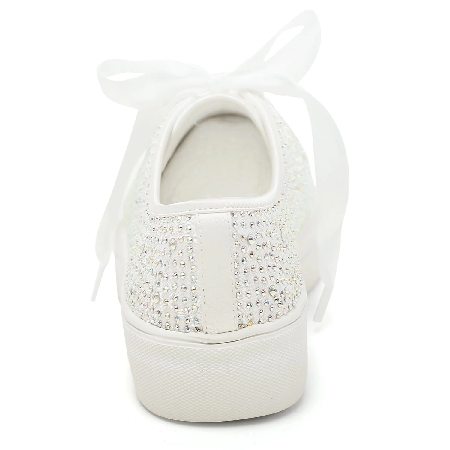 Кросівки Elivandon 9995 мереживні Платформа 3.7 см зі стразами, фото №6