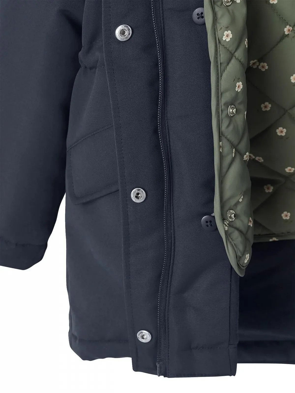 Парка з капюшоном 3-в-1 Vertbaudet для дівчаток з стьобаним жилетом, перероблений наповнювач, фото №4