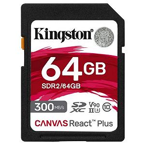 Карта пам'яті Kingston SD 64GB C10 UHS-II U3 (SDR2/64GB) - Фото 1