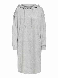 Сукня PGSWEET L/S HOODIE DRESS SWT 15236975 Light Grey Melange ONLY Сірий L - Фото 1