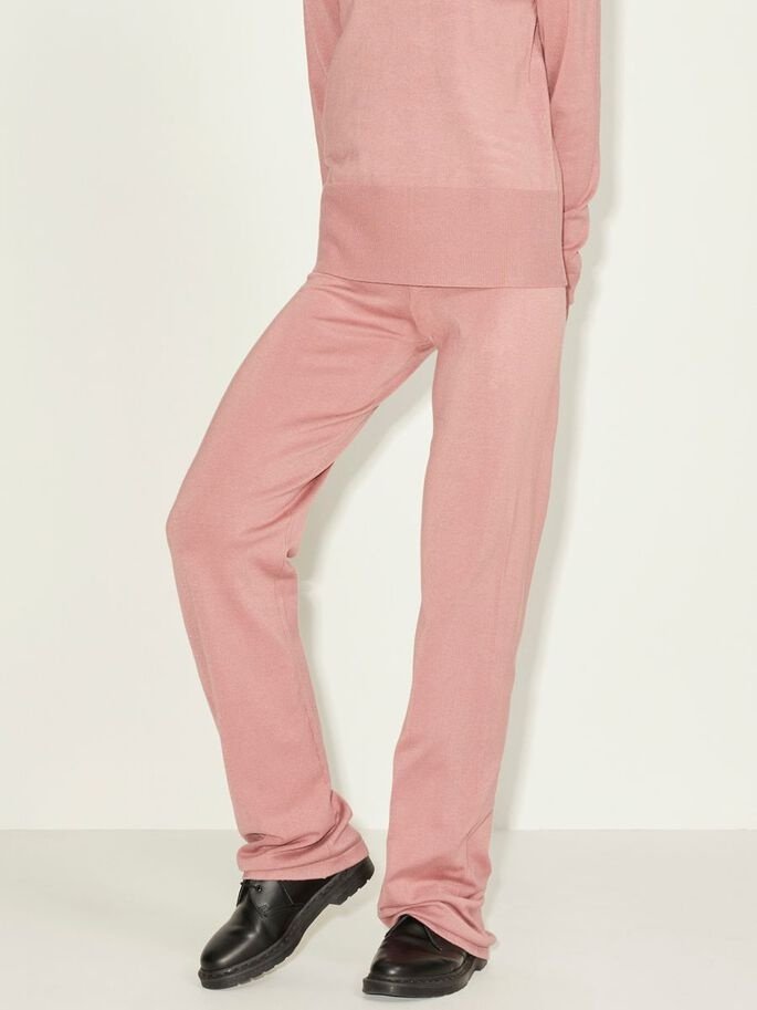 Штани JXHARPER SOFT KNIT PANT NOOS 12202996-Mesa Rose JJXX Розовий XS, фото №1
