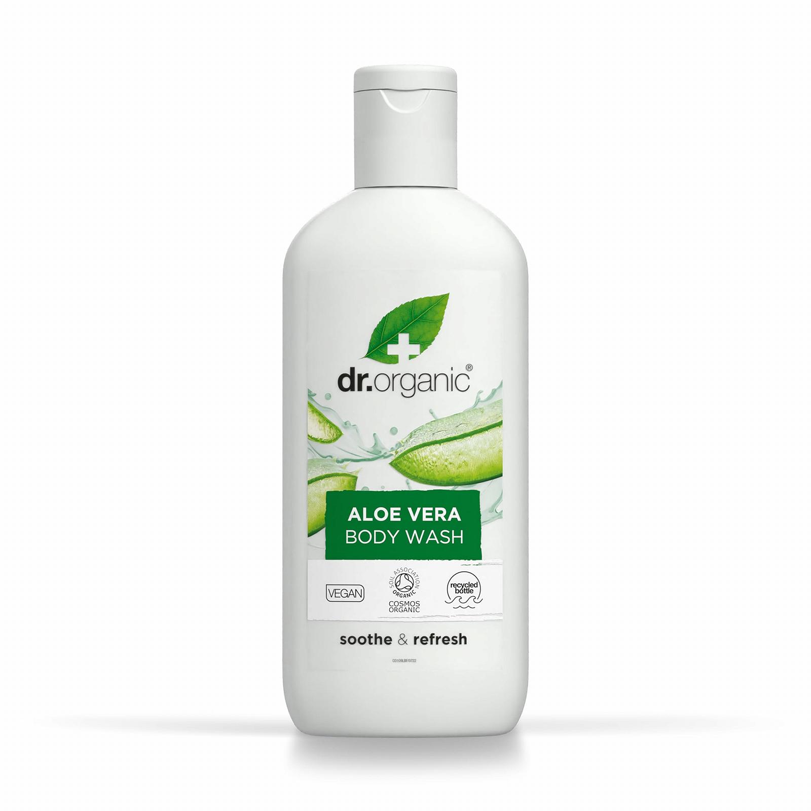 Гель для душа Dr. Organic Aloe Vera натуральный органический веганский 250 мл, фото №1 Гель для душа Dr. Organic Aloe Vera натуральный органический веганский 250 мл, фото №1