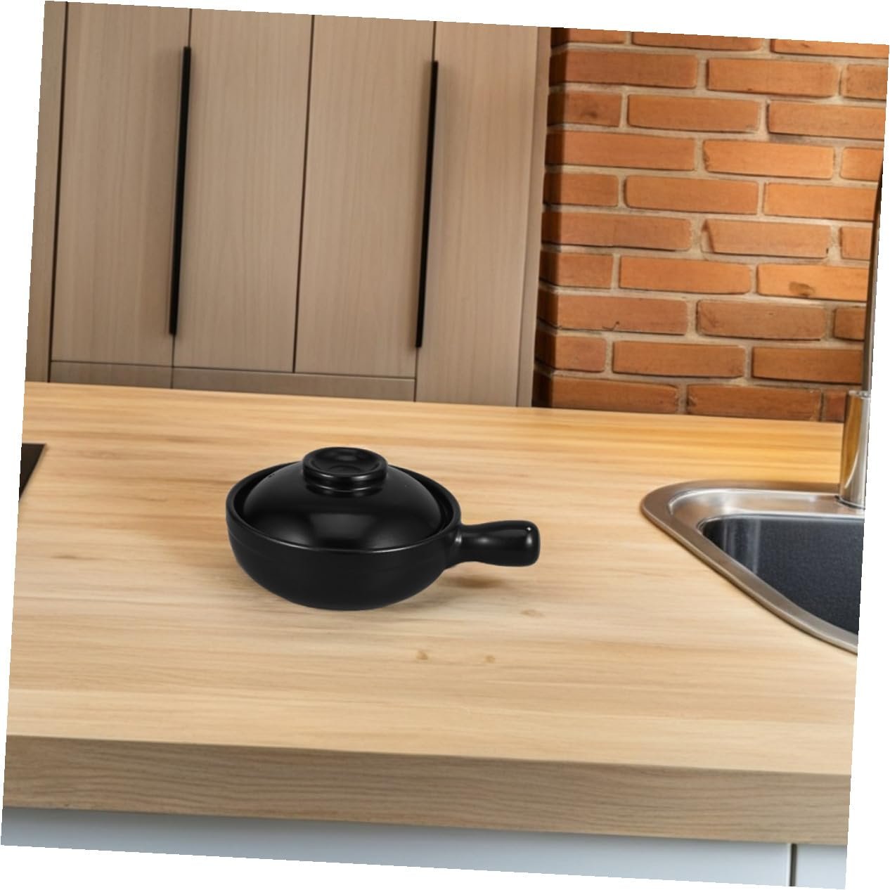 Глиняний горщик для тушкування Традиційний китайський для рівномірного нагрівання термостійкий портативний, фото №4