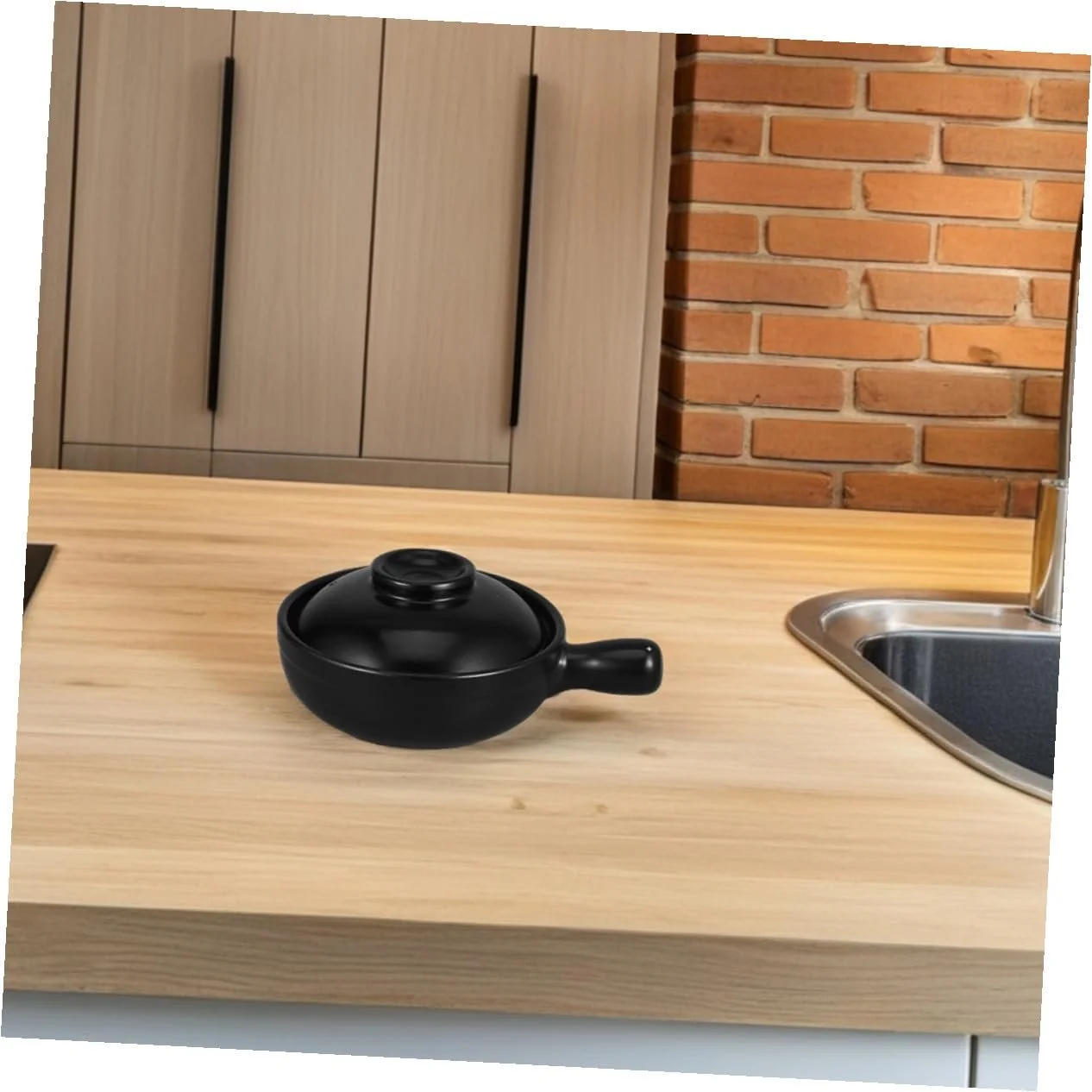 Глиняный горшок для тушения Традиционный китайский для равномерного нагрева термостойкий переносной, фото №4