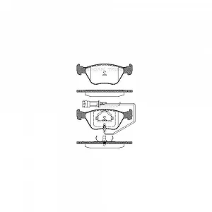 Комплект тормозных колодок, дисковый тормоз TRISCAN 8110 16004 для FORD Передняя ось - Фото 1