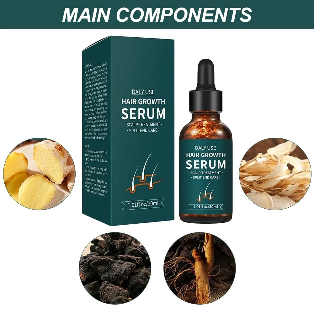 Сироватка для росту волосся, Засіб для росту волосся для жінок і чоловіків, фото №2