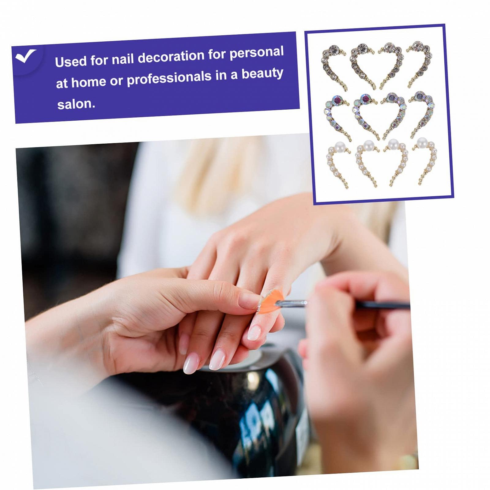Стразы для ногтей Beavorty 12 шт., в форме сердца, украшения для DIY маникюра, блестящие украшения для маникюра, фото №7