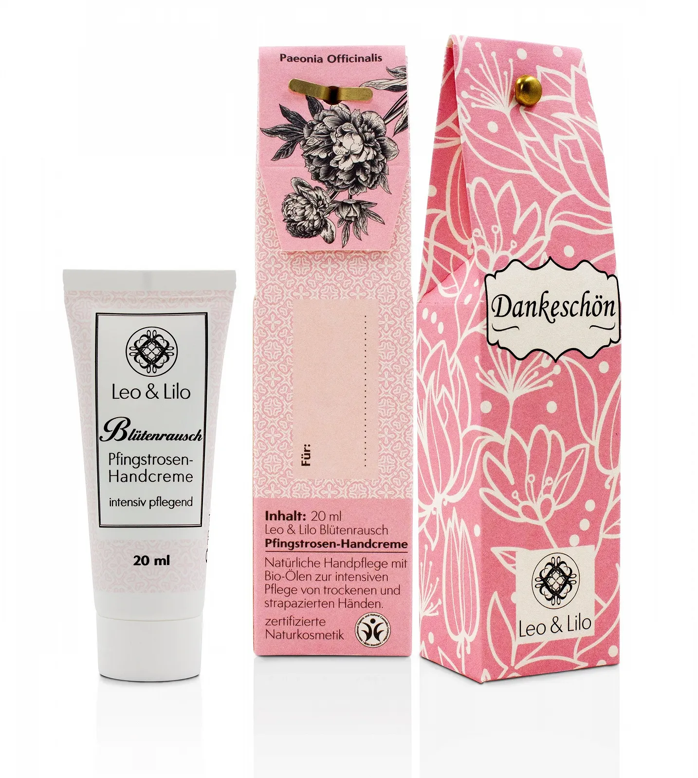 Крем для рук Leo & Lilo Natural Cosmetics Набор 6 шт 20 мл Цветок пиона, фото №2