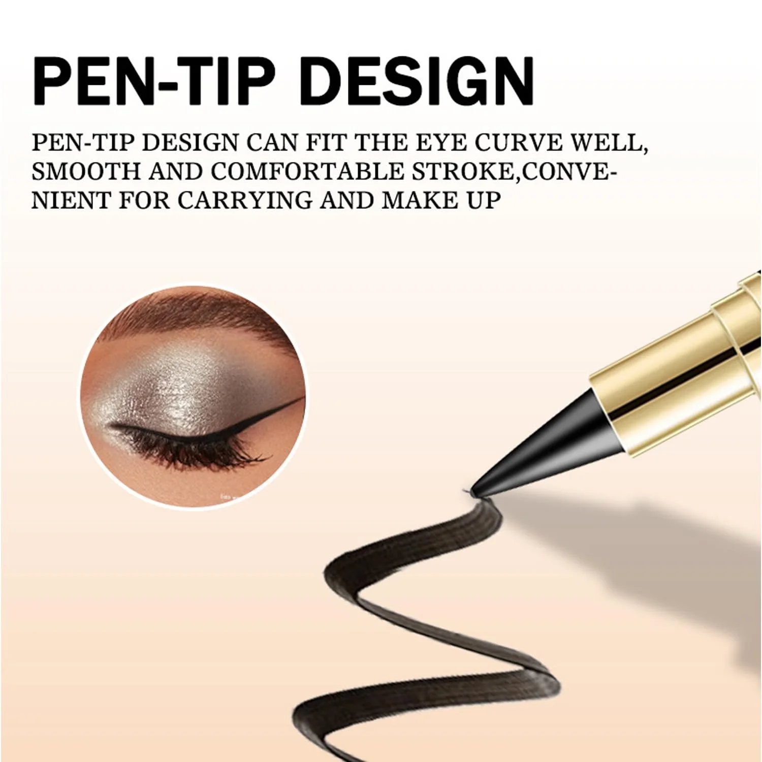 Гель-Олівець Ayky Long Wear Gel Eyeliner Чорний, фото №4