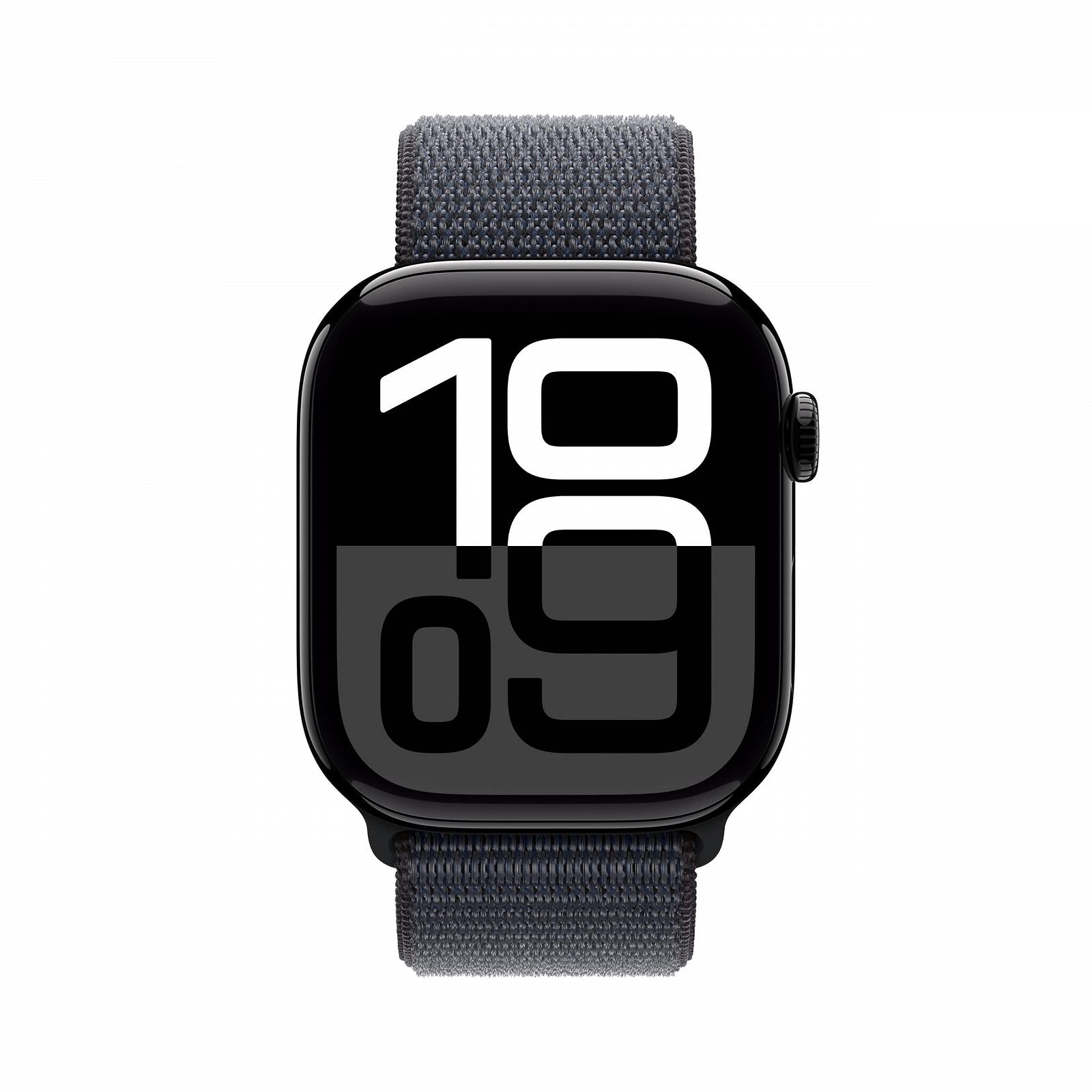 Смарт-годинник Apple Series 10 (GPS + Cellular 46 мм) Алюмінієвий корпус Діамантовий чорний та спортивний ремінець Чорнило (One Size), фото №2