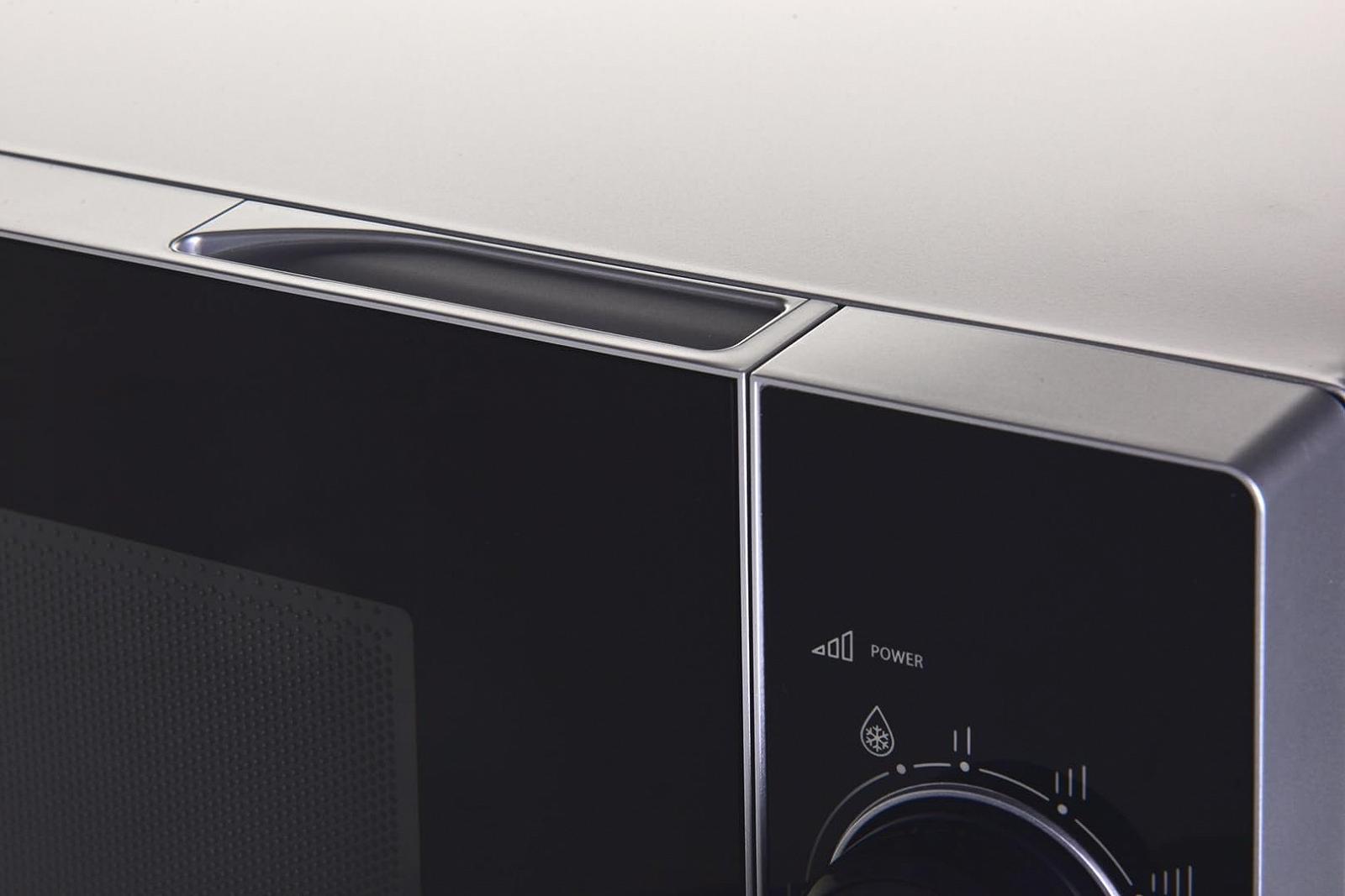 Мікрохвильова піч Sharp YC-PS201AE-S 20 л 700 Вт механічне керування Срібляста, фото №3 Мікрохвильова піч Sharp YC-PS201AE-S 20 л 700 Вт механічне керування Срібляста, фото №3