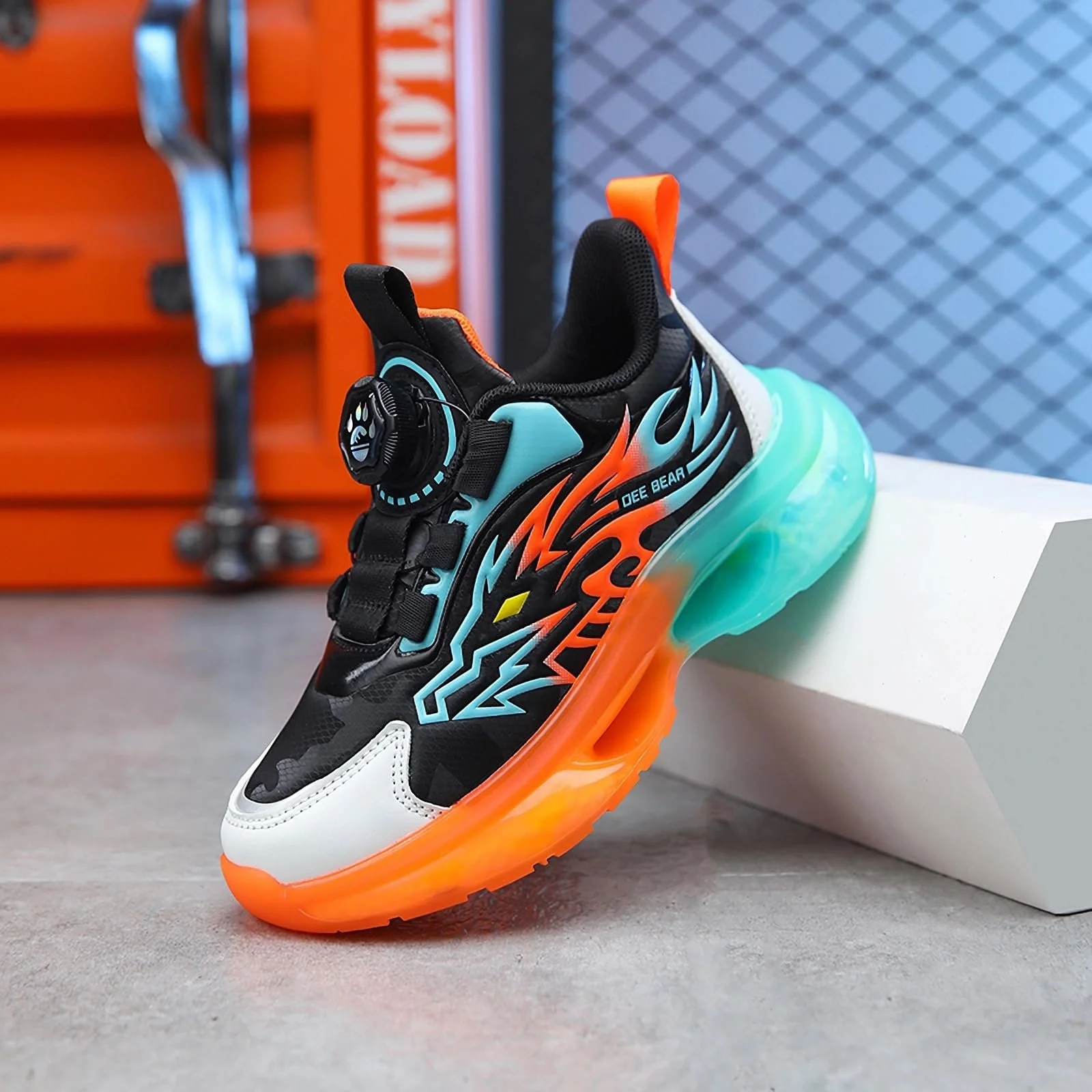 Детские Кроссовки для мальчиков и девочек Спортивная обувь Кроссовки для бега с поворотной ручкой и нескользящей подошвой с воздушной подушкой, фото №6 Детские Кроссовки для мальчиков и девочек Спортивная обувь Кроссовки для бега с поворотной ручкой и нескользящей подошвой с воздушной подушкой, фото №6