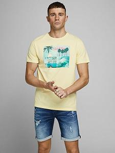 Футболка JORSUITE TEE SS CREW NECK 12171675 Flan Jack&Jones Жовтий XL synthetic.ua - Фото 1