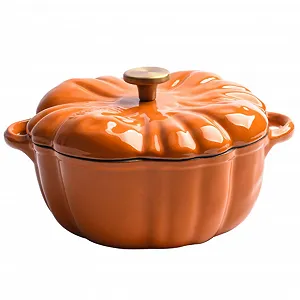 Купити Каструля-гарбуз з кришкою Enamel, 1.5 л - Фото 1 Каструля-гарбуз з кришкою Enamel, 1.5 л - Фото 1