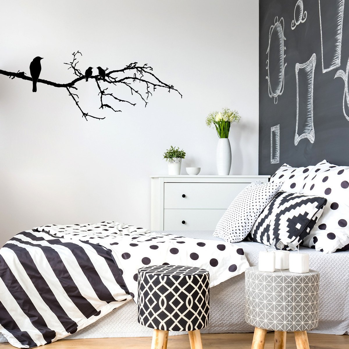 Наклейка на стіну Wandkings 3 Birds On A Branch 80 x 30 см, фото №2