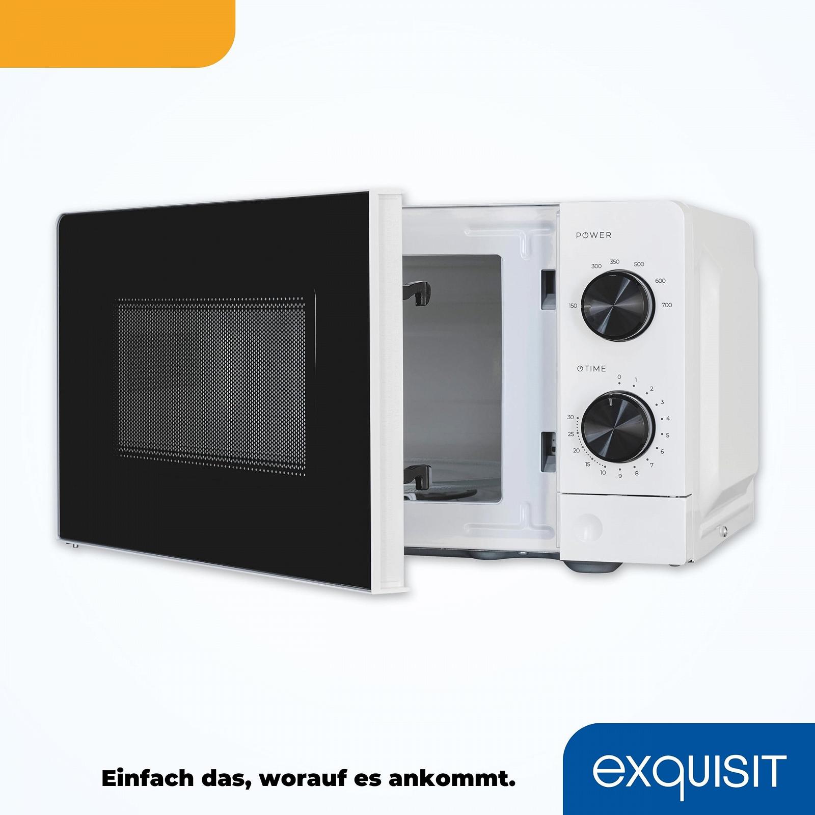 Микроволновая печь Exquisit MW950-070 20 л 700 Вт 24.5 см Белая, фото №5